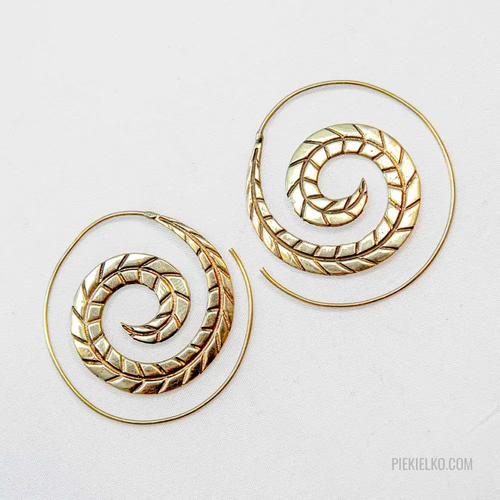 Indian spiral earrings