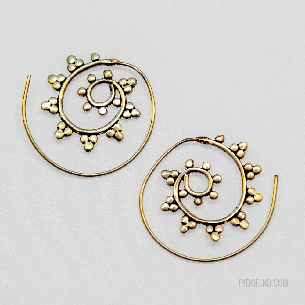 Spiral earrings