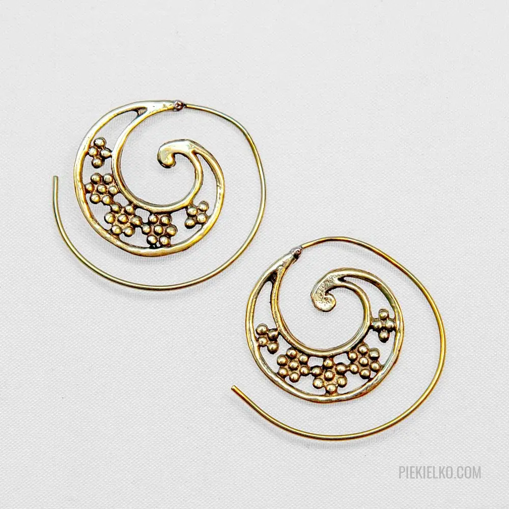 Spiral earrings