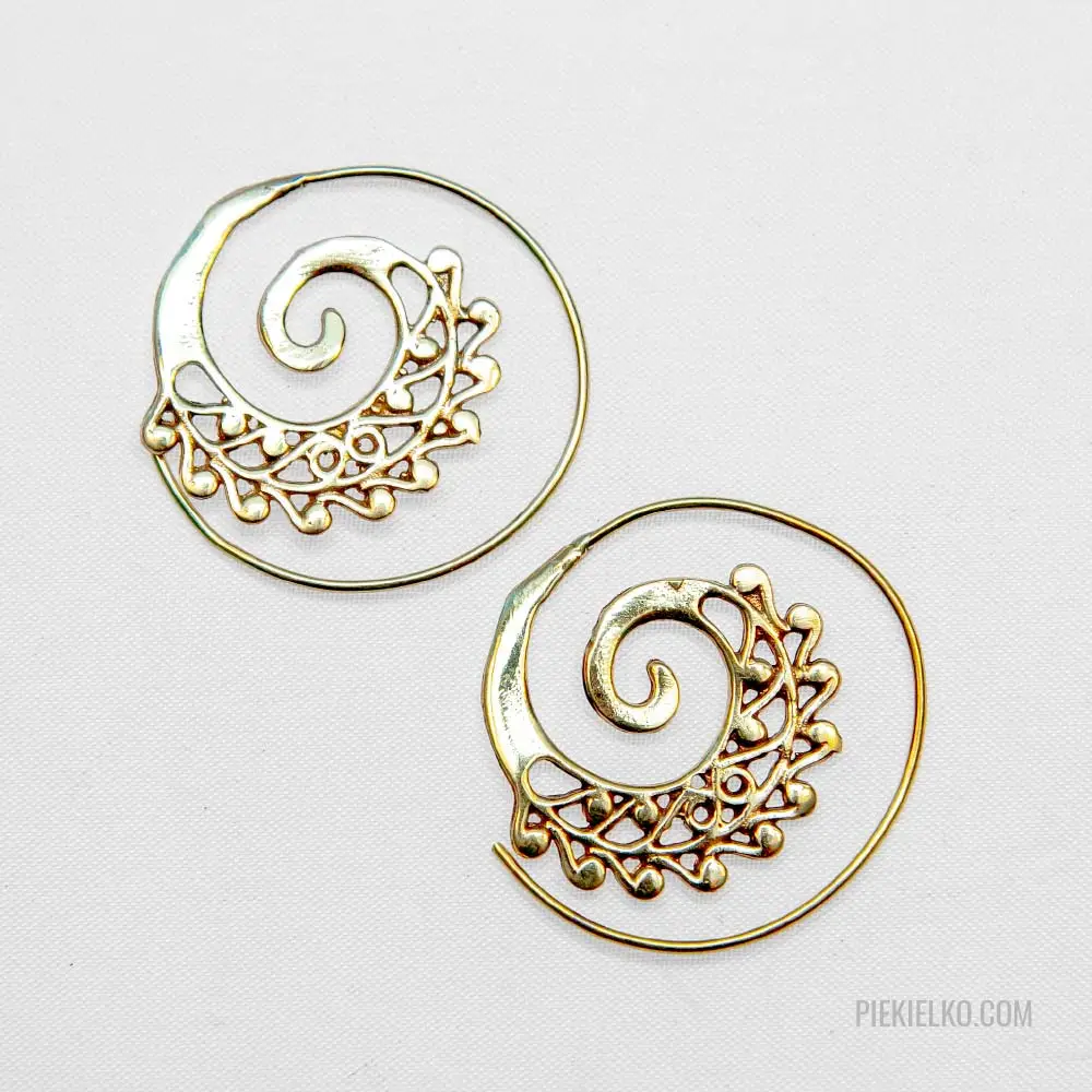 Spiral earrings