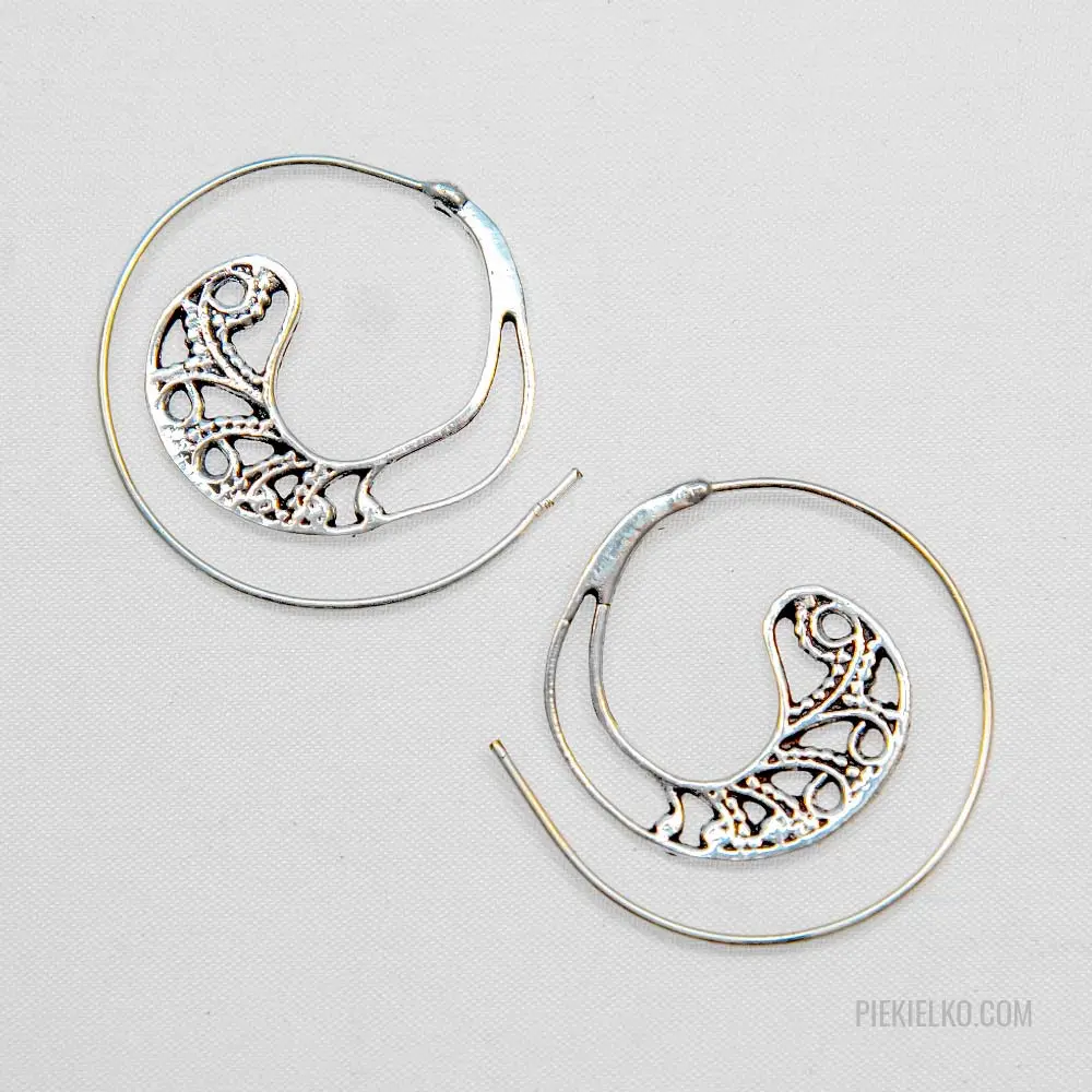 Spiral earrings