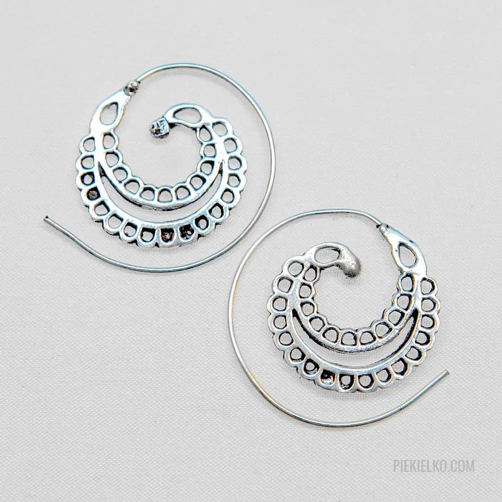 Spiral earrings