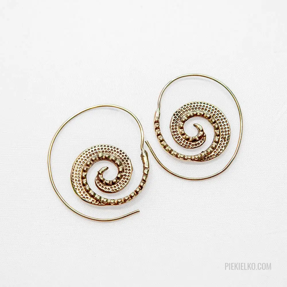 Spiral earrings